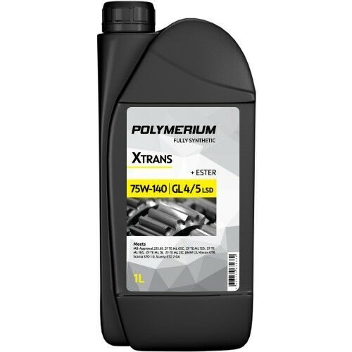 Масло трансмиссионное POLYMERIUM XTRANS 75W-140 GL 4/5 1L Fully synthetic