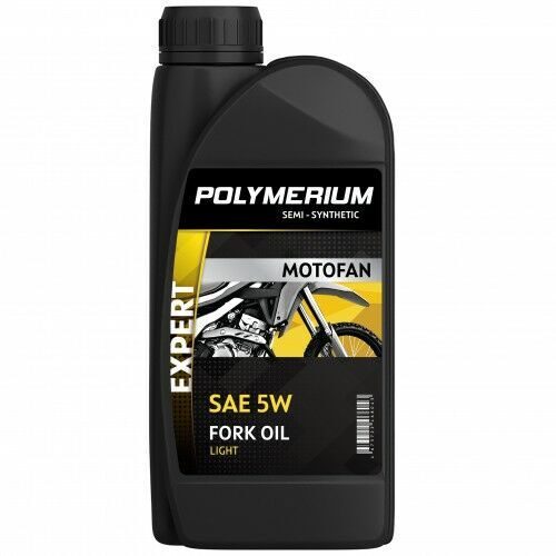 Масло для вилки мотоцикла POLYMERIUM MOTOFAN FORK OIL EXPERT LIGHT 5W 1L