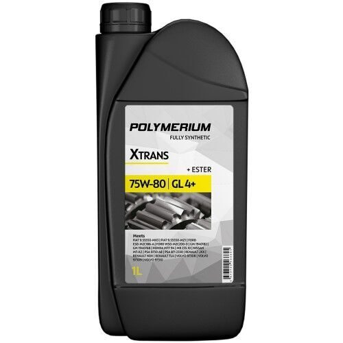 Масло трансмиссионное POLYMERIUM XTRANS 75W-80 GL-4+ Fully synthetic