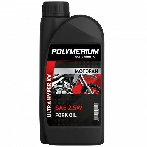 Масло для вилки мотоцикла POLYMERIUM MOTOFAN FORK OIL ULTRA HYPER KV 2.5W 1L