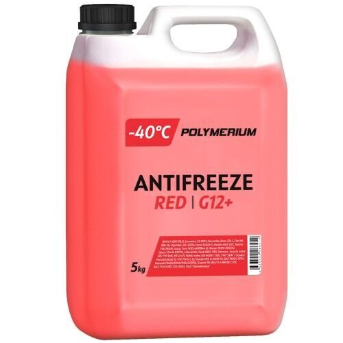 Антифриз POLYMERIUM G12+ (-40) RED 5kg