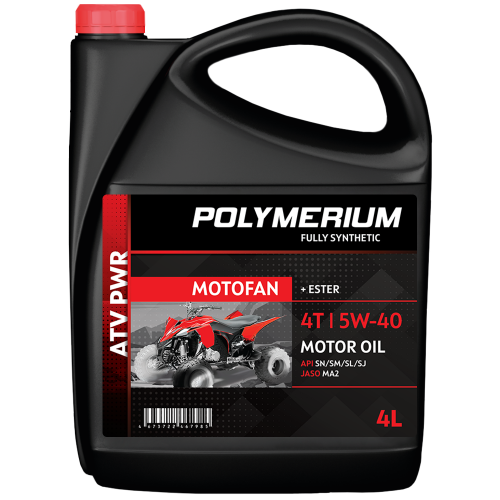 Моторное масло POLYMERIUM MOTOFAN ATV PWR 5W-40 4T 4L